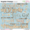 Wander Woman Word Art