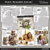 Happy Memories Templates Plus Free Gift ~ January