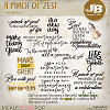 A Pinch Of Zest Wordarts by JB Studio