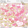 Butterfly Kisses - Heart Stamps