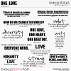 One love - word art