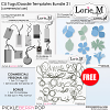 CU Tags / Doodle Templates Bundle 21 + FWP