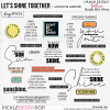 Let's Shine Together - collab word arts