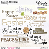 Easter Blessings-Word art