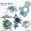 Moody Blues Artsy Accents by Chere Kaye Designs