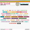 Be Social Word Strips Pack