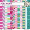 Fun & Games Striped Papers