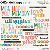 Color Me Happy Word Art by Heartstrings Scrap Art