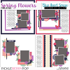 Spring Flowers Template Pack