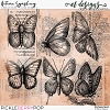 Autumn Symphony Butterflies - Artsy Stamps by et designs