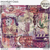 Moonlight Oasis [mixed media] by Sekada Designs