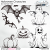 Halloween Characters (CU stamps) 323 by Simplette