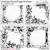 Vintage Floral Page Frames (CU overlays) 326 by Simplette