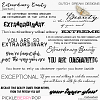 Extraordinary Beauty - Wordart