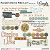 Families Bloom With Love-Word art