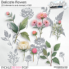 Delicate Flowers (CU elements and stamps) 332 by Simplette