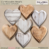 CU Wooden Hearts