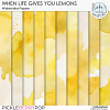 When Life Gives You Lemons Watercolor Papers by Ilonka's Designs 