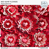 CU Red Heart Paper Flowers by Ilonka's Designs 