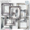 CU Silver Watercolor Frames Vol 2 by Ilonka's Designs