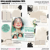 Artsy weekly templates 2025 - week 10-13 (March)