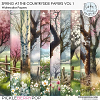 CU Watercolor Spring At The Countryside Papers Vol 1 by Ilonka's Designs