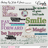 Getting By With A Smile-Word art