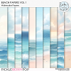 CU Watercolor Beach Papers Vol 1 by Ilonka's Designs