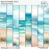 CU Watercolor Beach Papers Vol 2 by Ilonka's Designs 