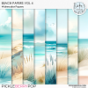 CU Watercolor Beach Papers Vol 4 by Ilonka's Designs