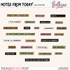 NOTES FROM TODAY | journal bits by Bellisae