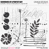 Souvenirs Of A Perfect Day - scribbles, stamps & inked pieces in .png format