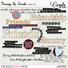Growing Up Friends-Word art