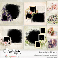 Collection Beauty in Bloom Photo Mask Templates 