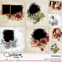 Holidays Collection Photo Mask Templates 