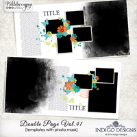 Double Page Templates with Mask Vol.41 by Indigo Designs