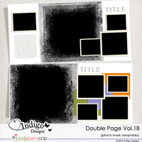 Double Page Templates with Mask Vol.18 