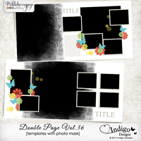 Double Page Templates with Mask Vol.36 by Indigo Designs