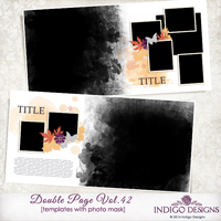 Double Page Templates with Mask Vol.42 by Indigo Designs