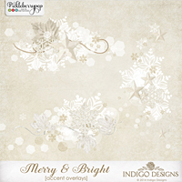 Merry & Bright Accent Overlays by Indigo Designs