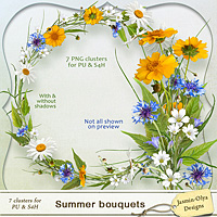 Summer Bouquets - clusters set (Jasmin-Olya Designs)