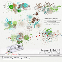 Merry & Bright Paint Overlays