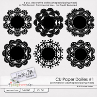 CU Paper Doilies #1 (Shapes/Clipping Mask)