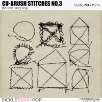 CU - Brush Stitches No.3