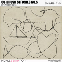 CU - Brush Stitches No.5