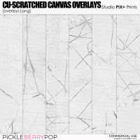 CU - Scratched Canvas - overlays