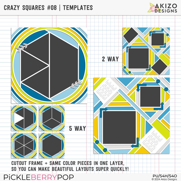 Crazy Squares 08 | Templates