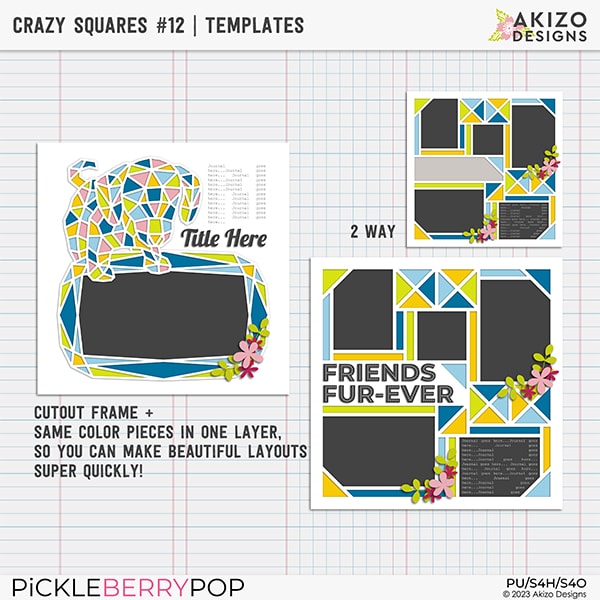 Crazy Squares 12 | Templates