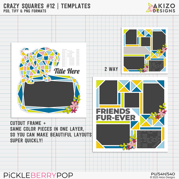 Crazy Squares 12 | Templates