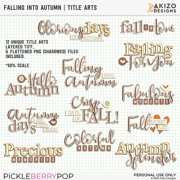 Falling Into Autumn | Title Arts